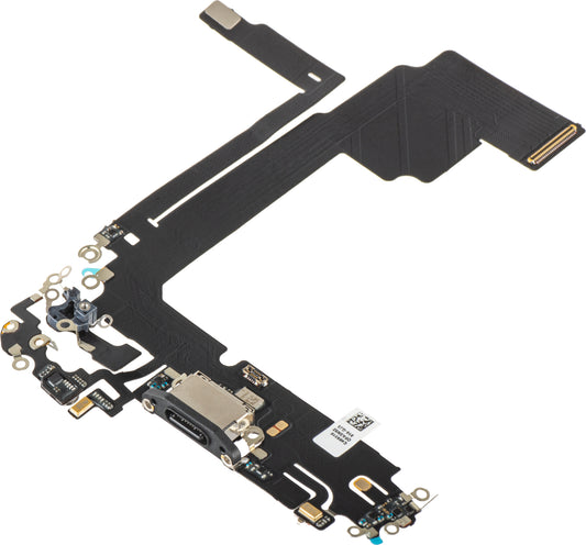 Banda cu Conector Incarcare - Microfon Apple iPhone 15 Pro Max, Negru