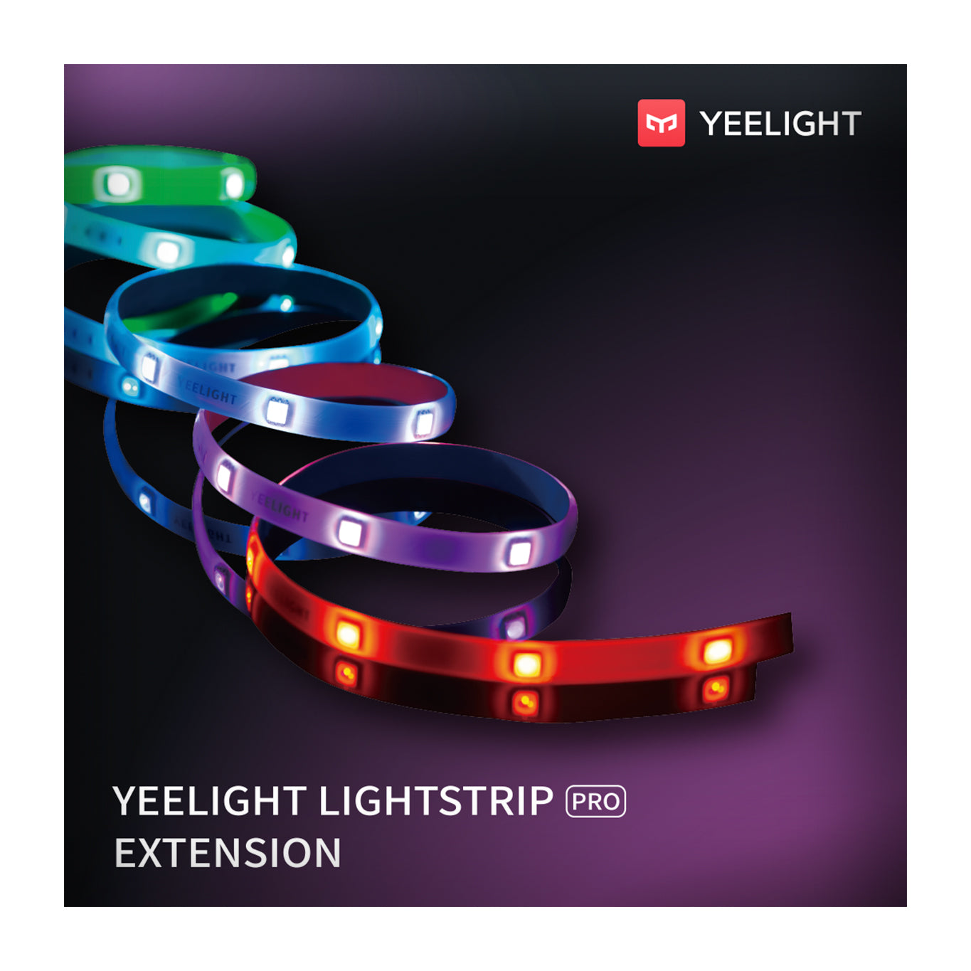 Banda Led Yeelight Pro, Extensie, RGB, 1m, Alba YLDD07