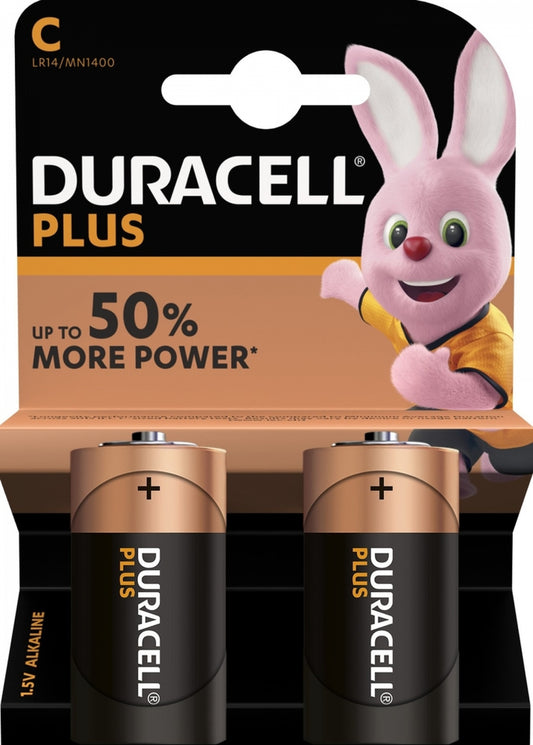 Baterie Duracell Plus, LR14, Set 2 bucati