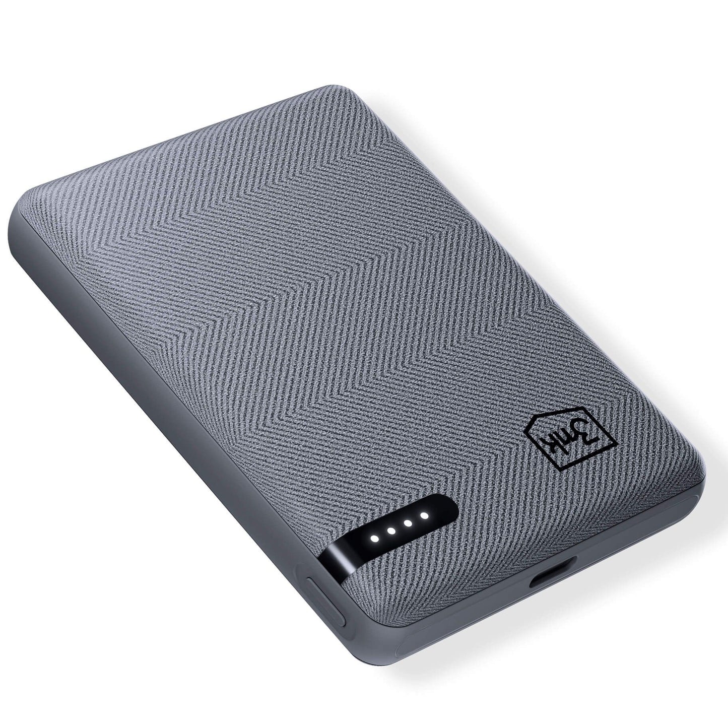 Baterie Externa 3MK Pocket, 5000mAh, 12W, 1 x USB-C, Gri
