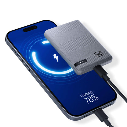 Baterie Externa 3MK Pocket, 5000mAh, 12W, 1 x USB-C, Gri