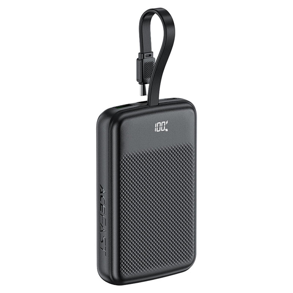 Baterie Externa Acefast M13, 10000mAh, 22.5W, QC + PD, 1 x USB-A - 2 x USB-C, Neagra