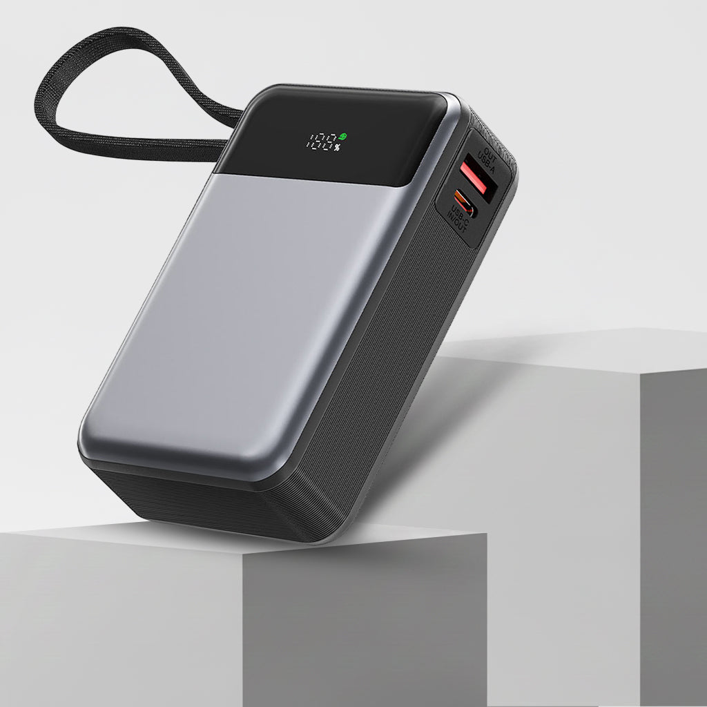 Baterie Externa Acefast M21, 20000mAh, 65W, QC + PD, 1 x USB-A - 2 x USB-C, Neagra