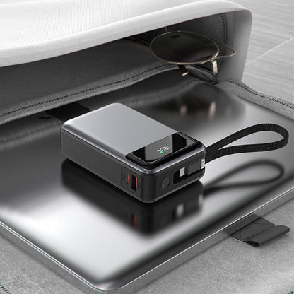 Baterie Externa Acefast M21, 20000mAh, 65W, QC + PD, 1 x USB-A - 2 x USB-C, Neagra