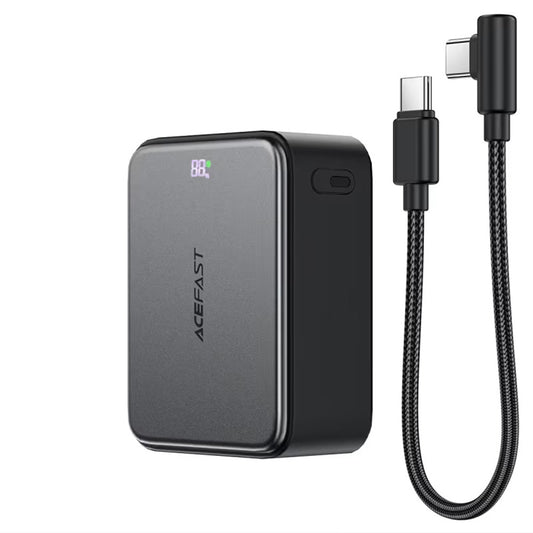 Baterie Externa Acefast M28, 10000mAh, 22.5W, QC + PD , 1 x USB-A - 2 x USB-C, Neagra