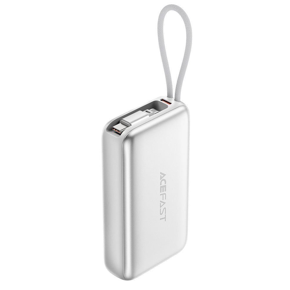 Baterie Externa Acefast M32, 10000mAh, 35W, PD , 2 x USB-C, Argintie