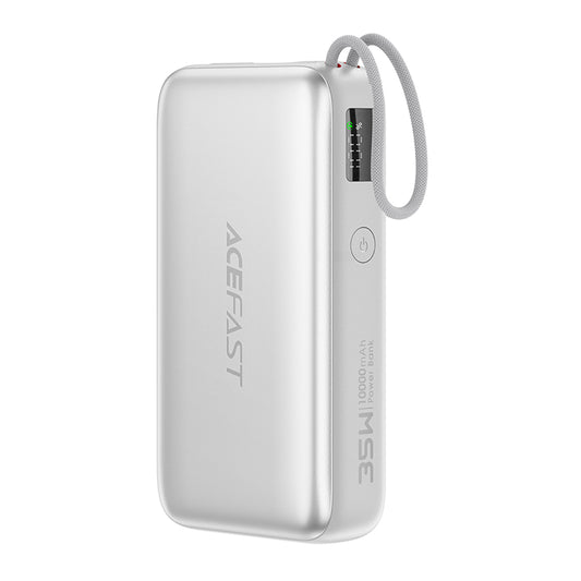 Baterie Externa Acefast M32, 10000mAh, 35W, PD , 2 x USB-C, Argintie