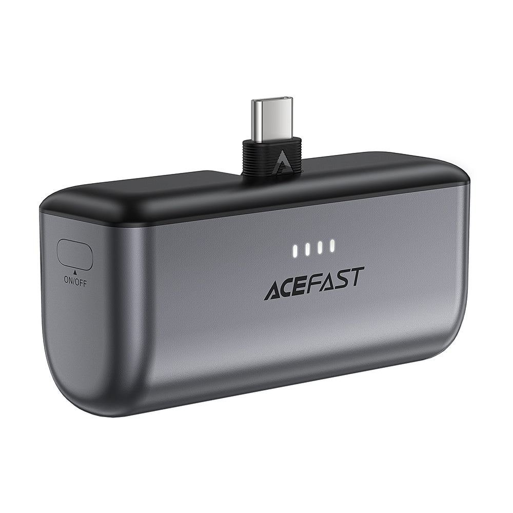 Baterie Externa Acefast M9, 5000mAh, 20W, PD , 2 x USB-C, Neagra