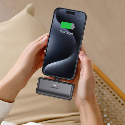 Baterie Externa Acefast M9, 5000mAh, 20W, PD , 2 x USB-C, Neagra