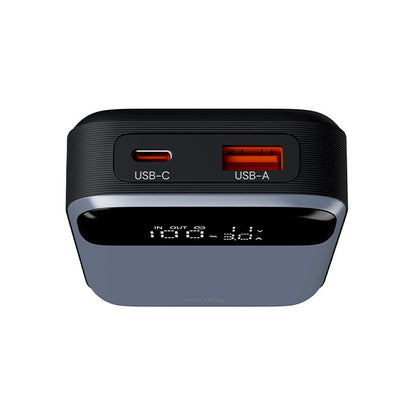 Baterie Externa Allity. APB-200 PocketPower, 10000mAh, 33W, QC + PD, 1 x USB-A - 1 x USB-C, Gri