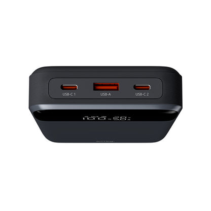 Baterie Externa Allity. APB-200 PocketPower, 19200mAh, 130W, QC + PD, 1 x USB-A - 2 x USB-C, Gri