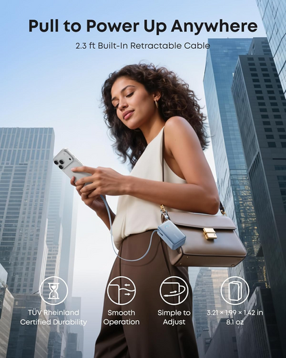 Baterie Externa Anker Nano, 10000mAh, 45W, QC + PD, 1 x USB-A - 2 x USB-C, Albastra