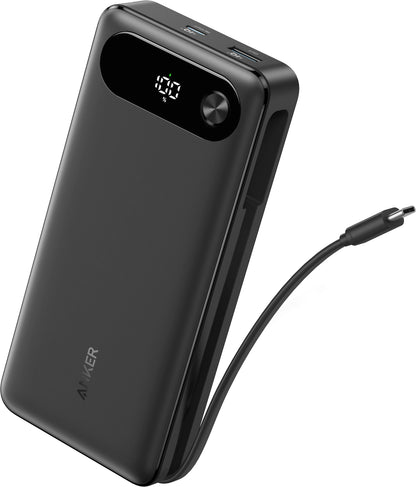 Baterie Externa Anker PowerCore, 20000mAh, 87W, QC + PD, 1 x USB-A - 2 x USB-C, Neagra, Resigilata A1383H11