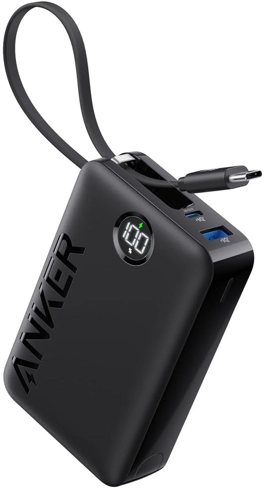 Baterie Externa Anker PowerCore 335, 20000mAh, 22.5W, QC + PD, 1 x USB-A - 2 x USB-C, Neagra A1647G11