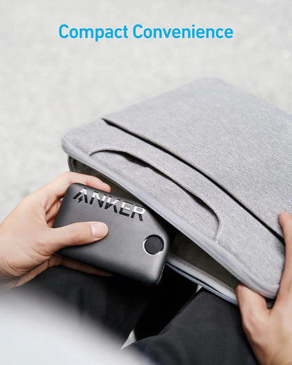 Baterie Externa Anker PowerCore 335, 20000mAh, 22.5W, QC + PD, 1 x USB-A - 2 x USB-C, Neagra A1647G11