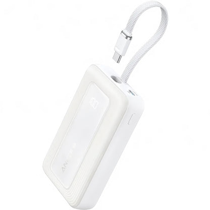 Baterie Externa Anker Zolo, 10000mAh, 30W, QC + PD, 1 x USB-A - 2 x USB-C, Alba A1688H21