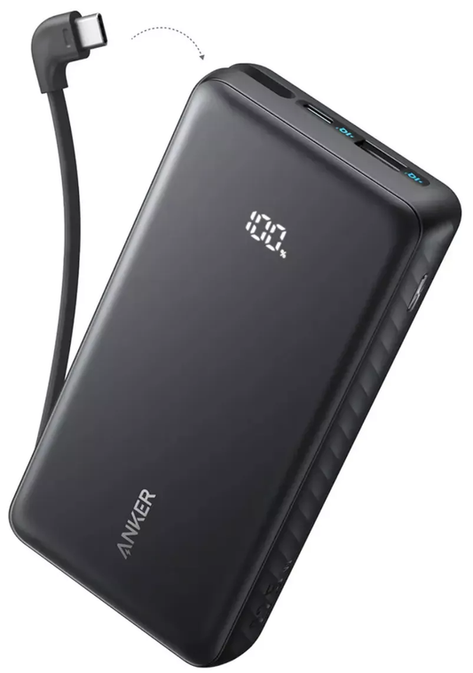 Baterie Externa Anker Zolo, 20000mAh, 22.5W, QC + PD, 1 x USB-A - 2 x USB-C, Neagra A110EH11