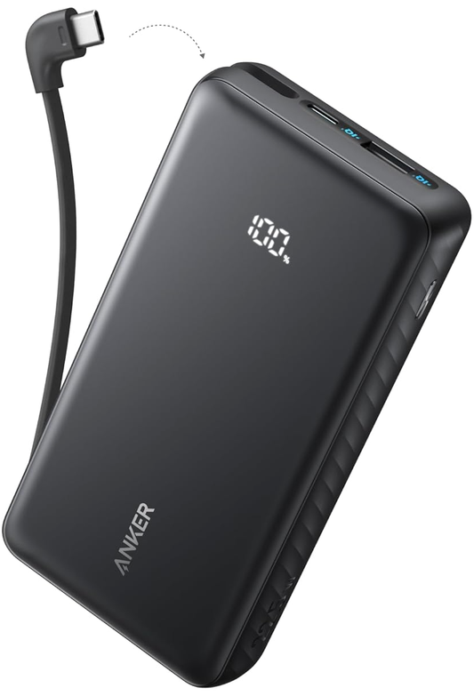 Baterie Externa Anker Zolo, 10000mAh, 22.5W, QC + PD, 1 x USB-A - 2 x USB-C, Neagra A110DH11