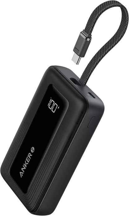 Baterie Externa Anker Zolo, 20000mAh, 30W, QC + PD, 1 x USB-A - 2 x USB-C, Neagra, Resigilata A1689H11