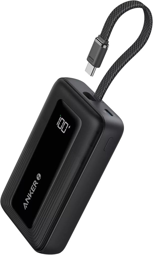 Baterie Externa Anker Zolo, 20000mAh, 30W, QC + PD, 1 x USB-A - 2 x USB-C, Neagra, Resigilata A1689H11