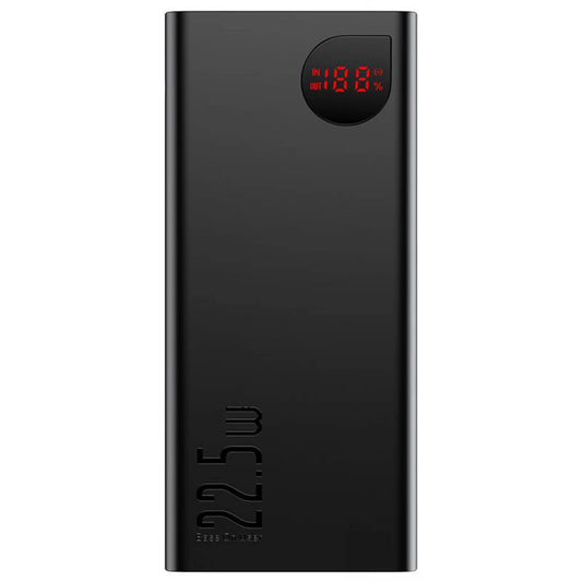 Baterie Externa Baseus Adaman, 20000mAh, 22.5W, QC + PD, 1 x USB-C - 2 x USB-A, Neagra PPAD070101