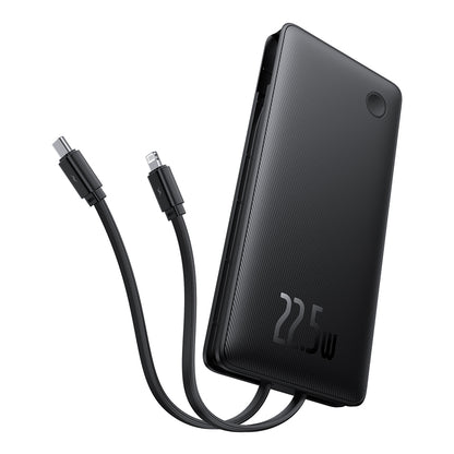 Baterie Externa Baseus Airpow Lite, 10000mAh, 22.5W, QC + PD, 1 x Lightning - 1 x USB-A - 2 x USB-C, Neagra P10067501123-00