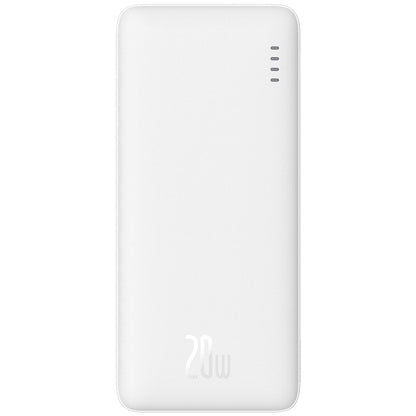 Baterie Externa Baseus Airpow, 10000mAh, 20W, QC + PD, 1 x USB-A - 1 x USB-C, Alba