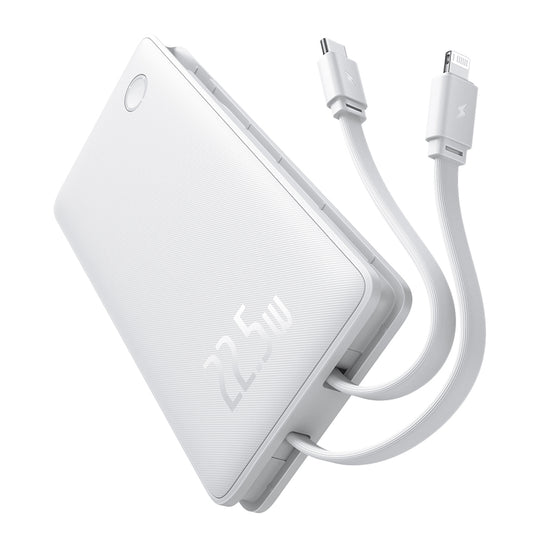 Baterie Externa Baseus Airpow Lite, 10000mAh, 22.5W, QC + PD, 1 x Lightning - 1 x USB-A - 2 x USB-C, Alba P10067501213-00