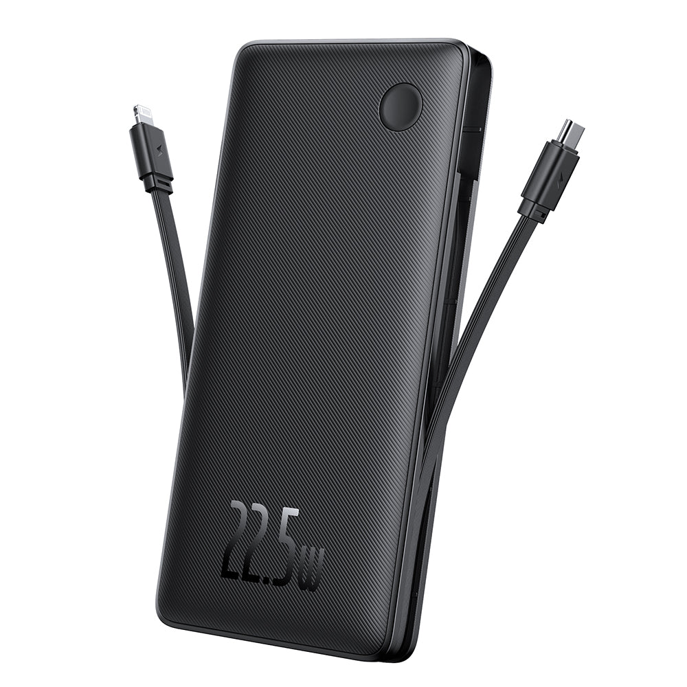 Baterie Externa Baseus Airpow Lite, 10000mAh, 22.5W, QC + PD, 1 x Lightning - 1 x USB-A - 2 x USB-C, Neagra P10067501123-00