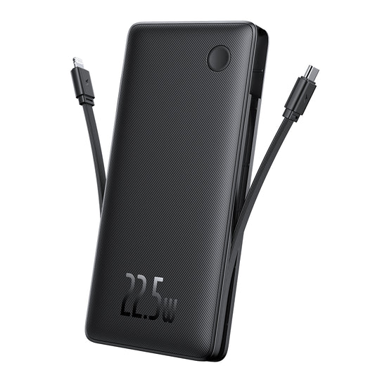 Baterie Externa Baseus Airpow Lite, 10000mAh, 22.5W, QC + PD, 1 x Lightning - 1 x USB-A - 2 x USB-C, Neagra P10067501123-00