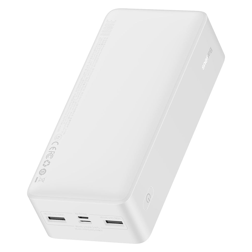 Baterie Externa Baseus Bipow, 30000mAh, 15W, 1 x USB-C - 2 x USB-A, Alba PPBD050202