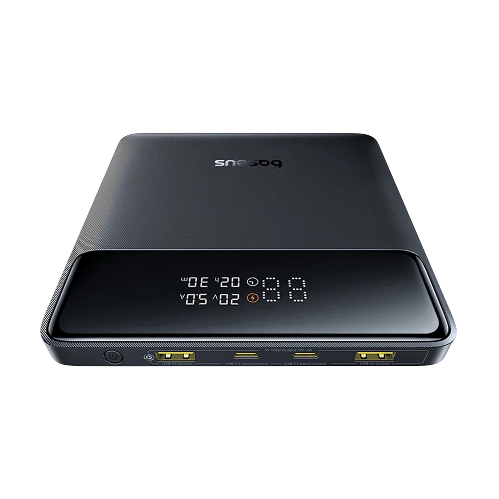 Baterie Externa Baseus Blade H1, 20000mAh, 100W, QC + PD, 2 x USB-A - 2 x USB-C, Neagra