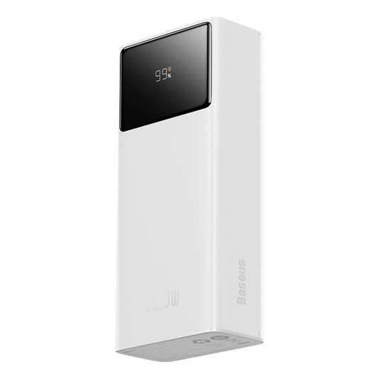 Baterie Externa Baseus EnerFill FP41, 30000mAh, 22.5W, QC + PD, 1 x USB-C - 2 x USB-A, Alba