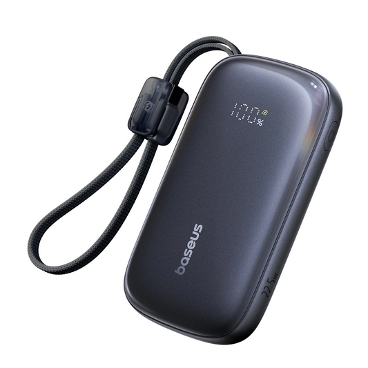 Baterie Externa Baseus EnerFill FC21 QPow 3 Ultra, 10000mAh, 22.5W, QC + PD, 1 x USB-A - 1 x USB-C, Neagra