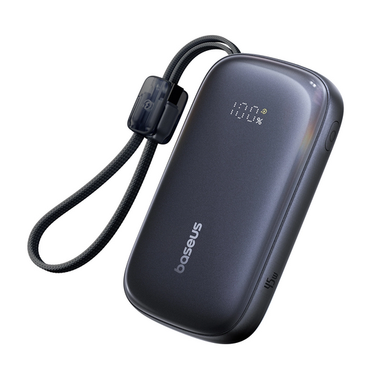 Baterie Externa Baseus EnerFill FC21 QPow 3 Ultra, 20000mAh, 45W, QC + PD, 1 x USB-A - 1 x USB-C, Neagra E0027P00