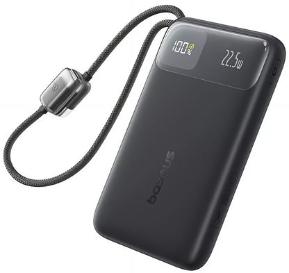 Baterie Externa Baseus EnerFill FC11, 10000mAh, 22.5W, QC + PD, 1 x Lightning - 1 x USB-A - 2 x USB-C, Neagra E0027R04