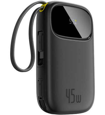 Baterie Externa Baseus EnerFill FC31 Qpow 3, 10000mAh, 45W, QC + PD, 1 x USB-A - 3 x USB-C, Neagra P10082102123-00