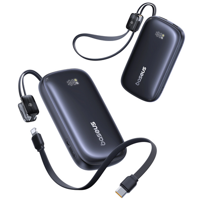 Baterie Externa Baseus EnerFill FC21 QPow 3 Ultra, 10000mAh, 22.5W, QC + PD, 1 x USB-A - 1 x USB-C, Neagra