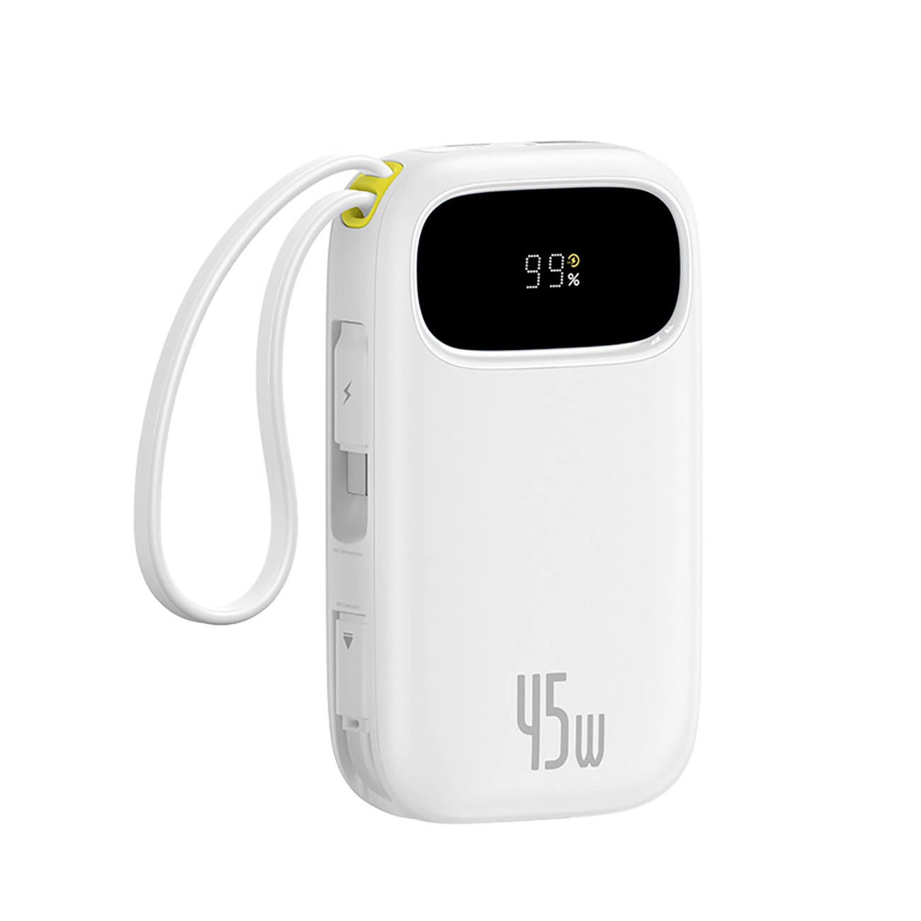 Baterie Externa Baseus EnerFill FC31, 20000mAh, 45W, QC + PD, 1 x Lightning - 1 x USB-A - 2 x USB-C, Alba E0028D01