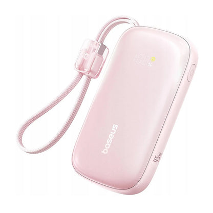 Baterie Externa Baseus EnerFill FC21 Qpow 3 Ultra, 10000mAh, 45W, QC + PD, 1 x USB-A - 1 x USB-C, Roz E0027Q02