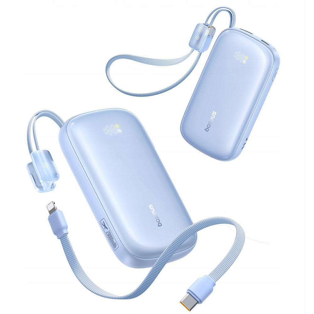 Baterie Externa Baseus EnerFill FC21 Qpow 3 Ultra, 20000mAh, 22.5W, QC + PD, 1 x USB-A - 1 x USB-C, Albastra E0027M03