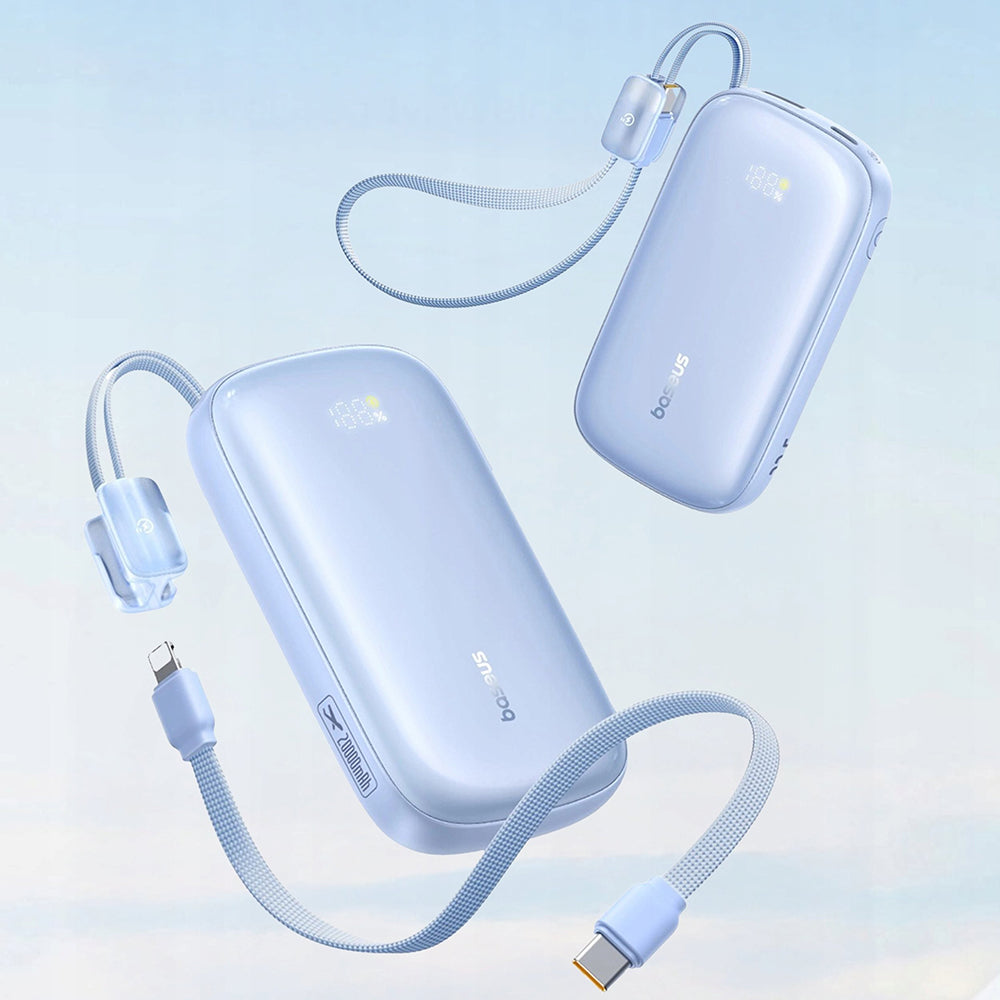 Baterie Externa Baseus EnerFill FC21 Qpow 3 Ultra, 20000mAh, 22.5W, QC + PD, 1 x USB-A - 1 x USB-C, Albastra E0027M03