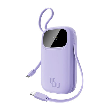 Baterie Externa Baseus EnerFill FC31 Qpow 3, 20000mAh, 45W, QC + PD, 1 x Lightning - 1 x USB-A - 2 x USB-C, Mov E0028D02