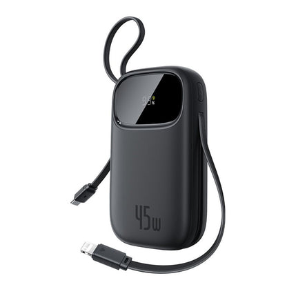 Baterie Externa Baseus EnerFill FC31 Qpow 3, 20000mAh, 45W, QC + PD, 1 x Lightning - 1 x USB-A - 2 x USB-C, Neagra E0028D00