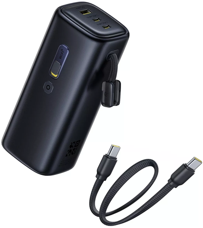 Baterie Externa Baseus EnerGeek GX11, 20000mAh, 67W, QC + PD, 1 x USB-A - 2 x USB-C, Neagra E0025701