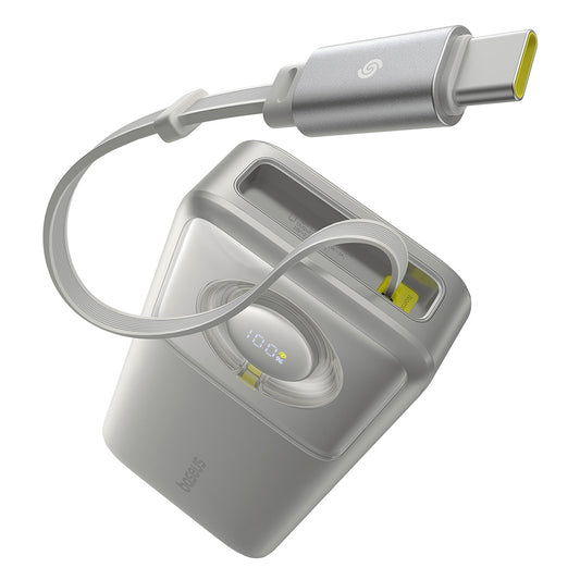 Baterie Externa Baseus Free2Pull, 20000mAh, 65W, PD, 2 x USB-C, Gri P10073700843-00