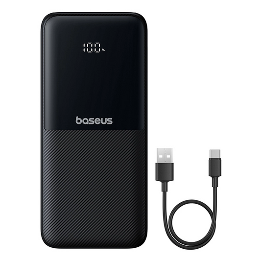 Baterie Externa Baseus Lipow, 10000mAh, 22.5W, QC + PD, 1 x Lightning - 1 x USB-A - 2 x USB-C, Neagra P10079101123-00