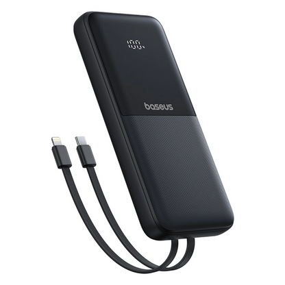 Baterie Externa Baseus Lipow, 10000mAh, 22.5W, QC + PD, 1 x Lightning - 1 x USB-A - 2 x USB-C, Neagra P10079101123-00