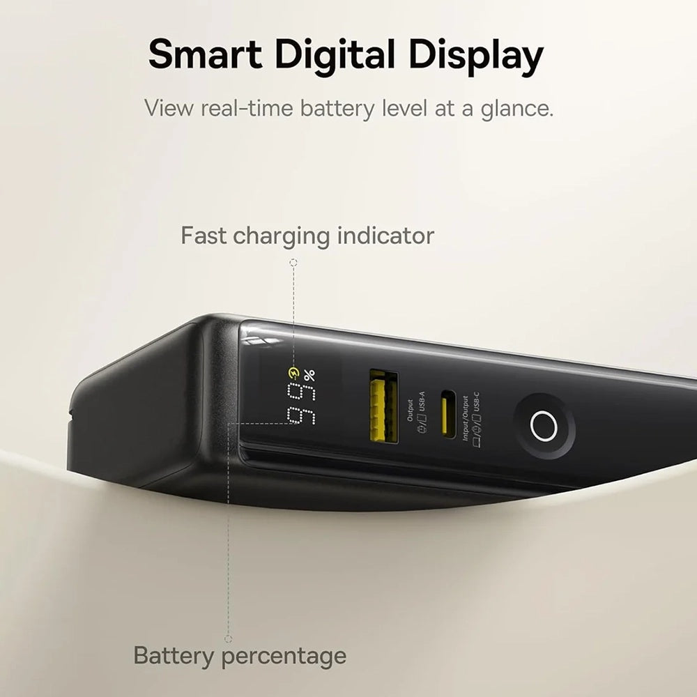Baterie Externa Baseus Nomos NT11 Omni US, 10000mAh, 67W, QC + PD, 1 x USB-A - 2 x USB-C, Neagra P10078807123-00