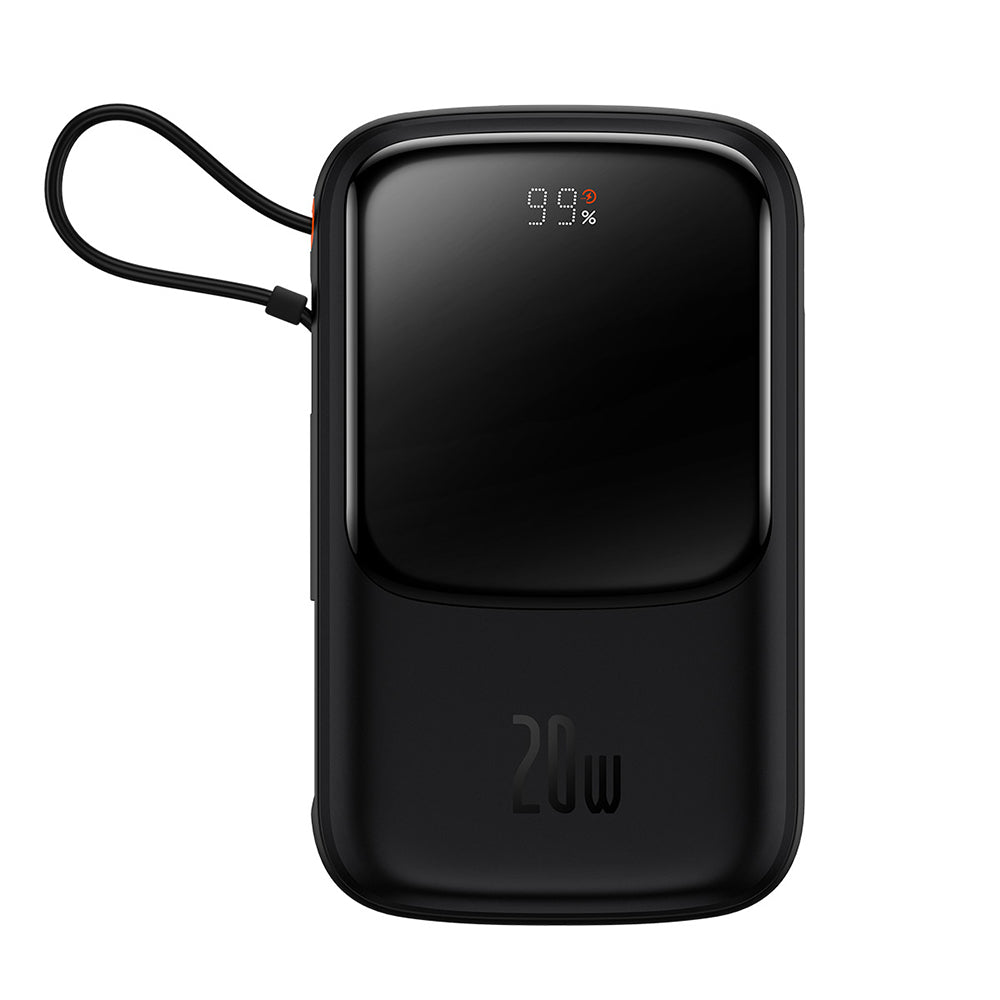 Baterie Externa Baseus Qpow Pro, 20000mAh, 20W, QC + PD, 1 x Lightning - 1 x USB-A - 1 x USB-C, Neagra PPQD040001